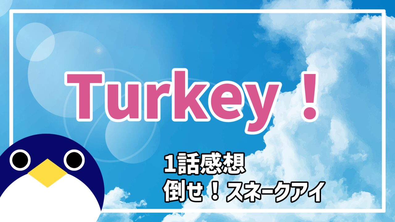 Turkey1話感想