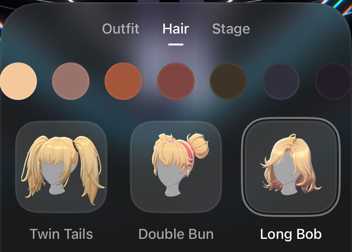 Hairの項目追加