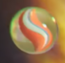 オレンジ水色