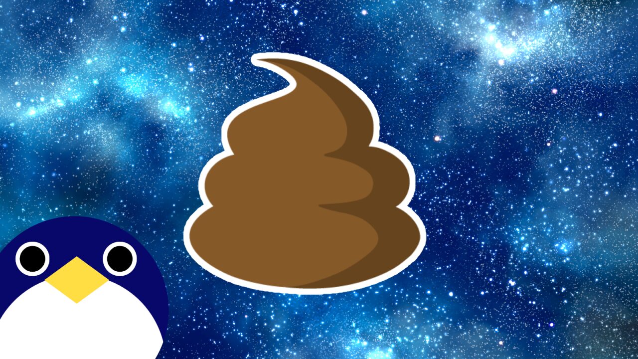 宇宙でウンチ