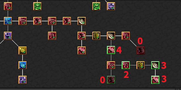 ナイトメア2-9スキル取得状況